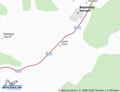 MICHELIN-Landkarte Lyury - ViaMichelin