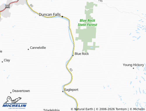 Mappa MICHELIN Blue Rock - ViaMichelin