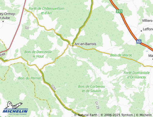 MICHELIN Montrot map - ViaMichelin