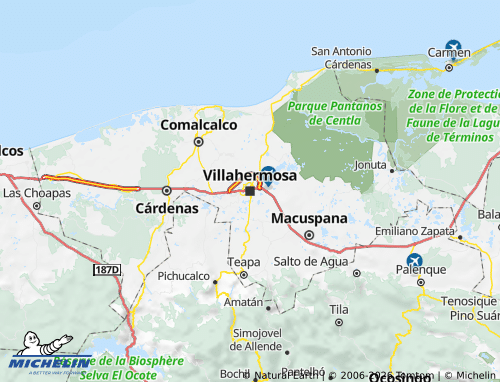 Carte MICHELIN Tabasco - ViaMichelin
