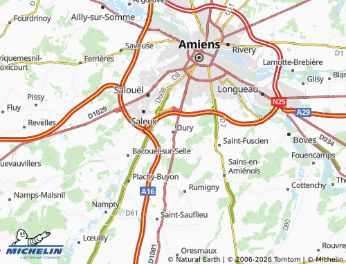 Mappa MICHELIN Dury - ViaMichelin