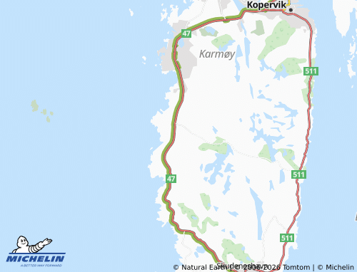 MICHELIN Ferkingstad map - ViaMichelin