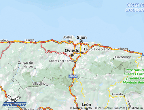 Carte MICHELIN Asturies - ViaMichelin