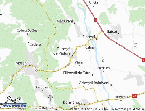 Mappa MICHELIN Filipeștii de Pădure - ViaMichelin