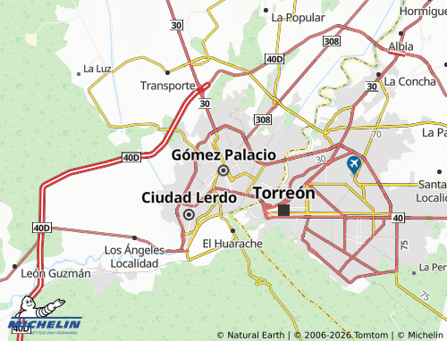 Mapa MICHELIN Gómez Palacio - ViaMichelin