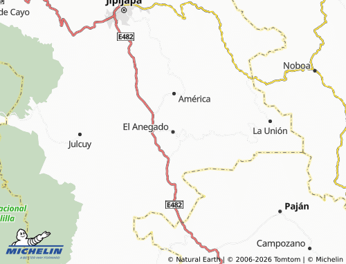 Mapa MICHELIN El Anegado - ViaMichelin