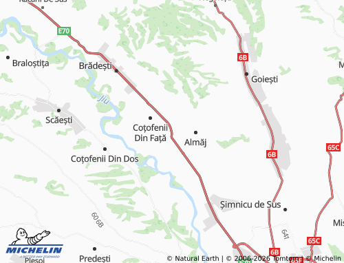 MICHELIN Beharca map - ViaMichelin