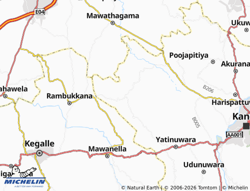 MICHELIN Weligodapola map - ViaMichelin