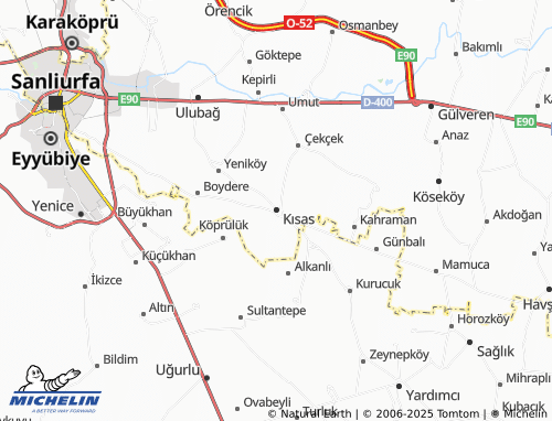 MICHELIN Kısas map - ViaMichelin