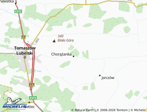 Carte MICHELIN Chorążanka - ViaMichelin