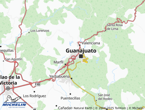 MICHELIN Manuel Leal map - ViaMichelin