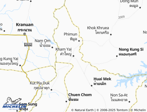 MICHELIN Kham Yai map - ViaMichelin