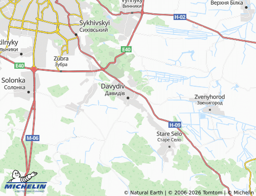 Mapa MICHELIN Davydiv - ViaMichelin