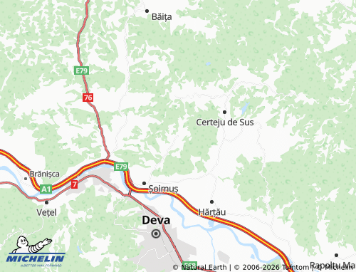 Mappa MICHELIN Boholț - ViaMichelin