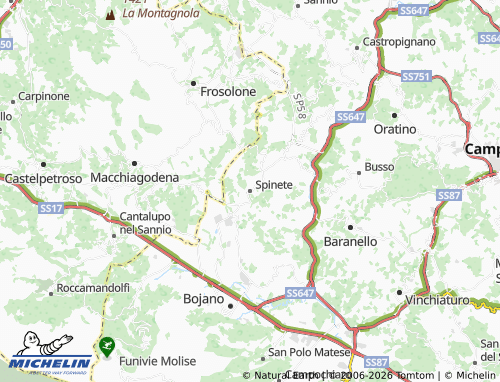 Mapa MICHELIN Spinete - ViaMichelin