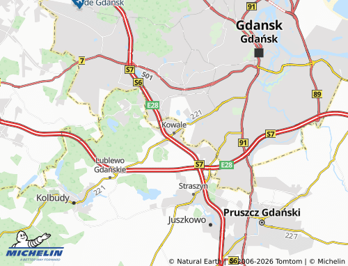 MICHELIN Kowale map - ViaMichelin