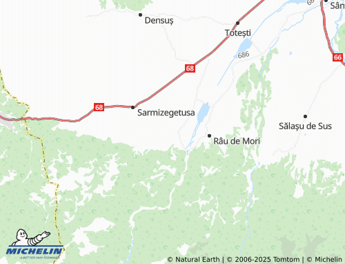 MICHELIN Clopotiva map - ViaMichelin