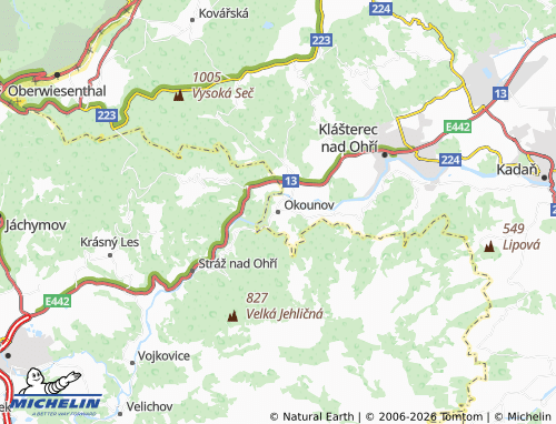 Mappa MICHELIN Okounov - ViaMichelin