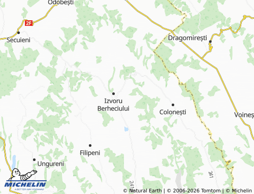 Mappa MICHELIN Pădureni - ViaMichelin