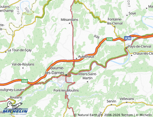 Mappa MICHELIN Autechaux - ViaMichelin