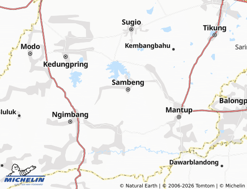 MICHELIN Wonorejo map - ViaMichelin