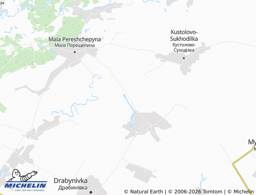 MICHELIN Stryzhivshchyna map - ViaMichelin