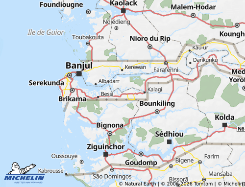 Mappa MICHELIN Foni Kansala - ViaMichelin