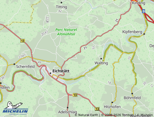 MICHELIN-Landkarte Buchenhüll - ViaMichelin
