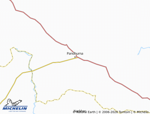 MICHELIN-Landkarte Pandhurna - ViaMichelin