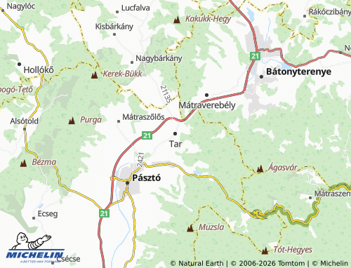Mapa MICHELIN Tar - ViaMichelin