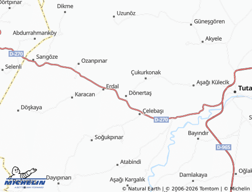 MICHELIN Dönertaş map - ViaMichelin