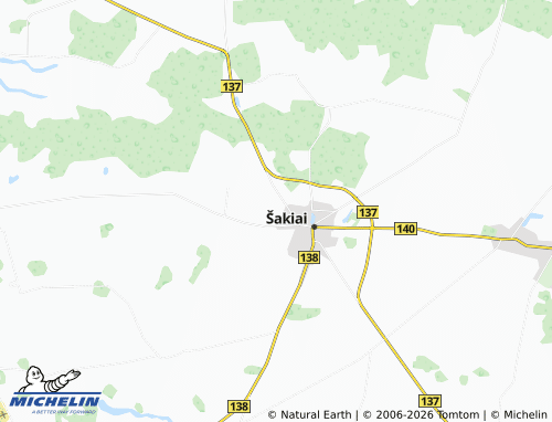 Mappa MICHELIN Giedručiai - ViaMichelin