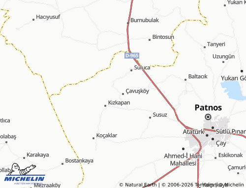 MICHELIN Çavuşköy map - ViaMichelin