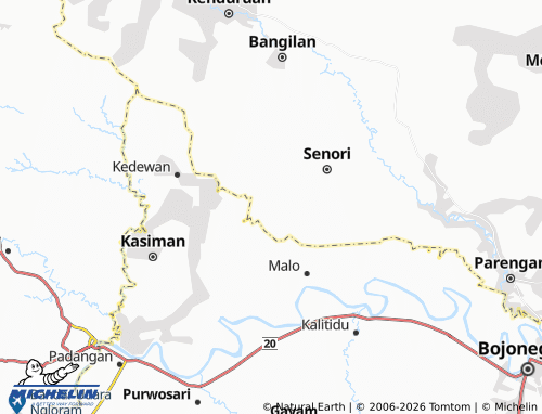 MICHELIN Banyuurip map - ViaMichelin