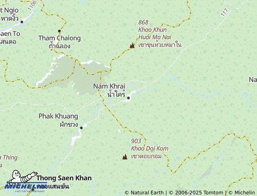 MICHELIN Nam Khrai map - ViaMichelin