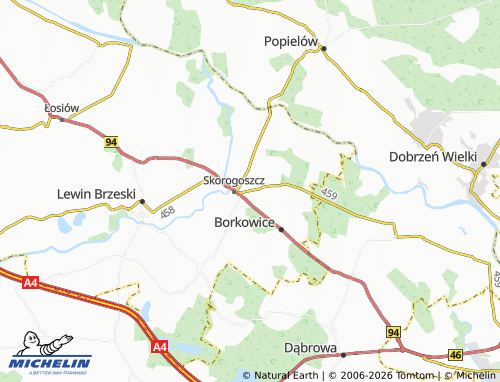 MICHELIN Chróścina map - ViaMichelin