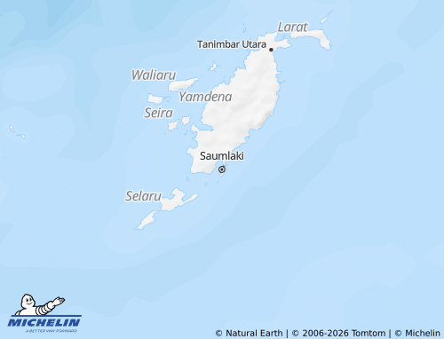 MICHELIN Kepulauan Tanimbar map - ViaMichelin