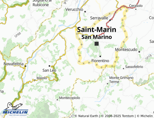 MICHELIN Montemaggio map - ViaMichelin