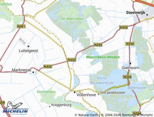 Kaart MICHELIN Blokzijl - ViaMichelin