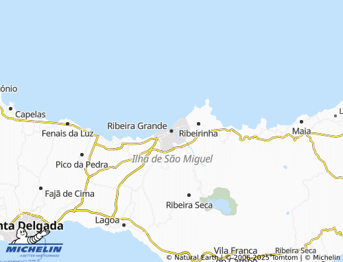 MICHELIN Ribeira Grande map - ViaMichelin