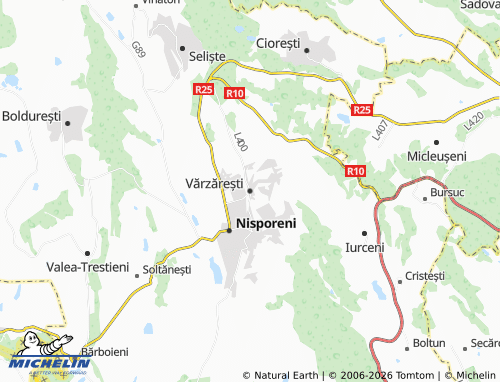 Mappa MICHELIN Vărzărești - ViaMichelin