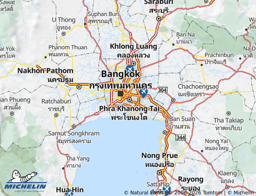 Mapa MICHELIN Khlong Toei - ViaMichelin