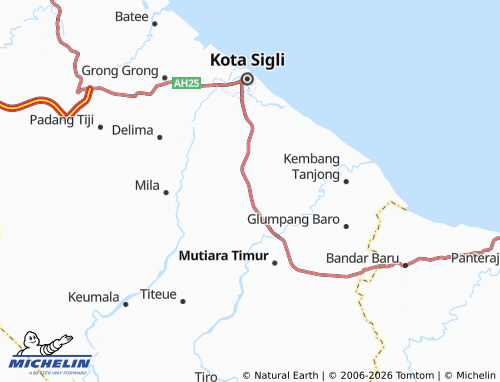 MICHELIN Peukan Baro map - ViaMichelin