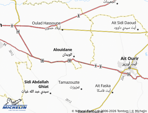 MICHELIN al-Weedan map - ViaMichelin