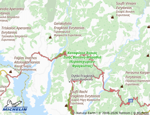 MICHELIN Krentis map - ViaMichelin