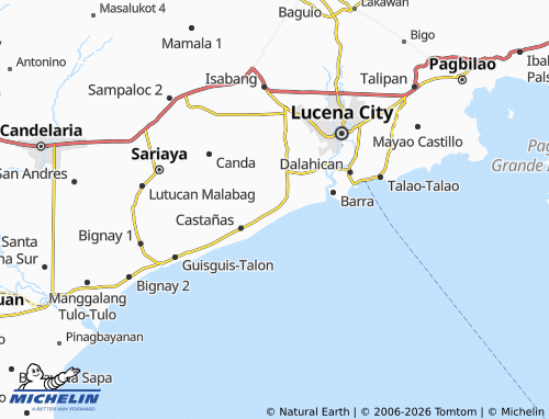 MICHELIN Talaan Aplaya map - ViaMichelin