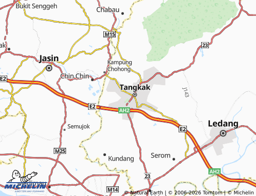 MICHELIN Taman Naib Long 2 map - ViaMichelin