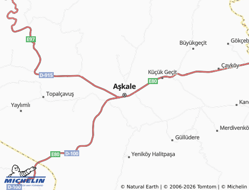 Kaart MICHELIN Aşkale - ViaMichelin