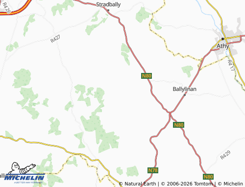 Mapa MICHELIN Luggacurren - ViaMichelin
