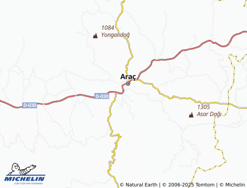 MICHELIN Çay map - ViaMichelin